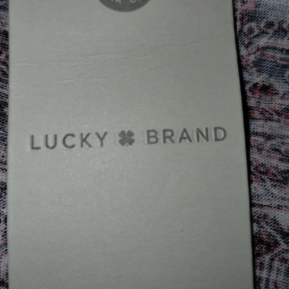 Licky Brand knot waist top short sleeve, size M, cotton blend New - Picture 8 of 10